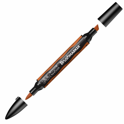 Маркер художественный "Brush", коричневый